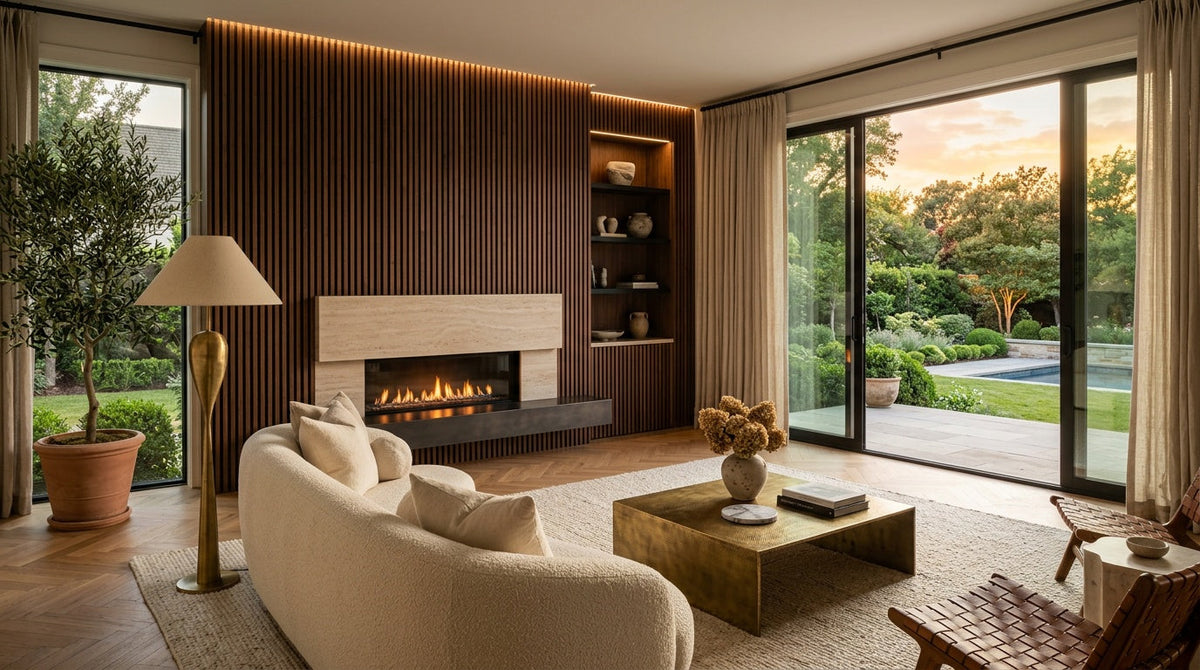 Boreal Signature Walnut Acoustic Wall Panel — 270cm × 110cm