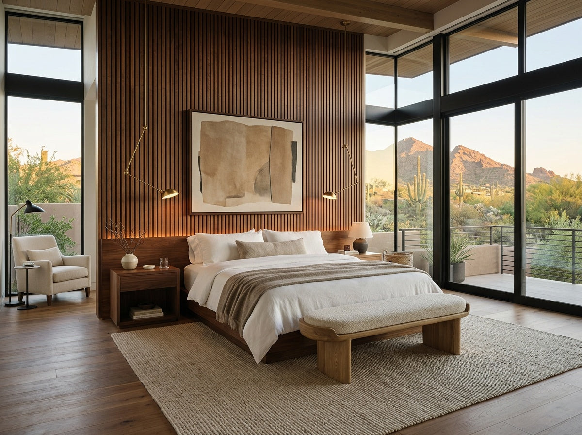 Boreal Signature Walnut Acoustic Wall Panel — 270cm × 110cm