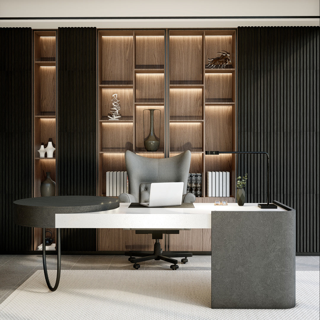 Boreal Slat Acoustic Slat Panels - Black Oak