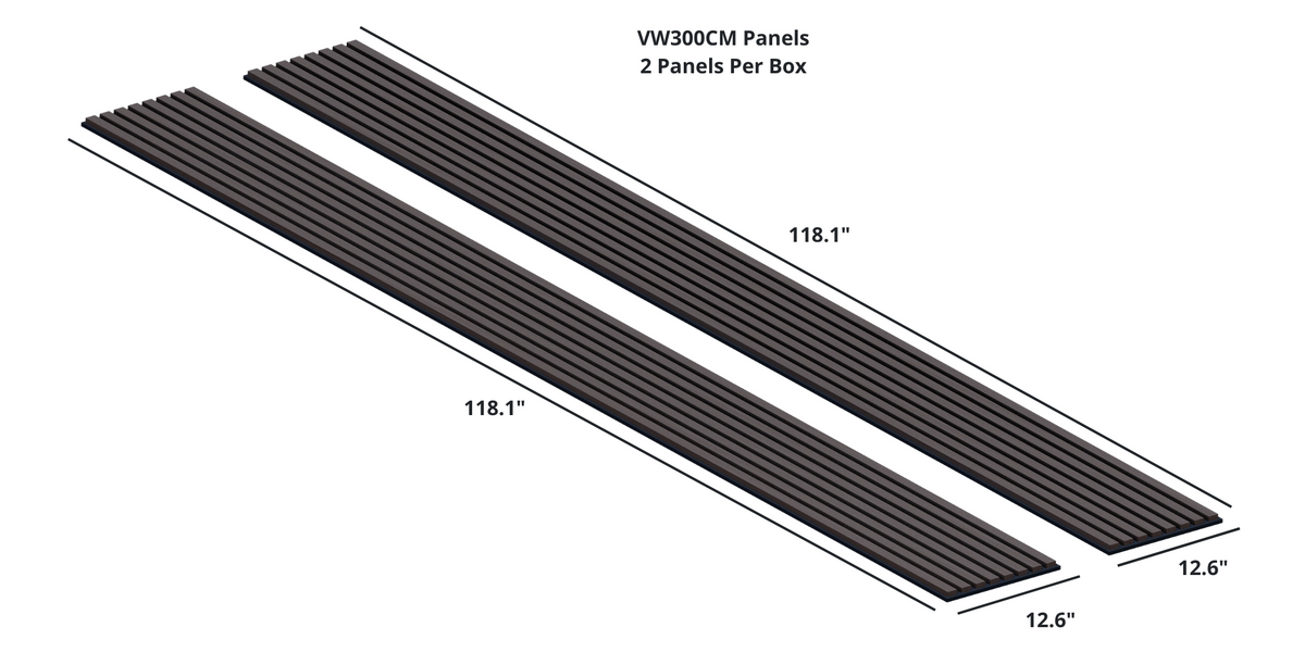 Boreal Slat Acoustic Slat Panels - Black Walnut