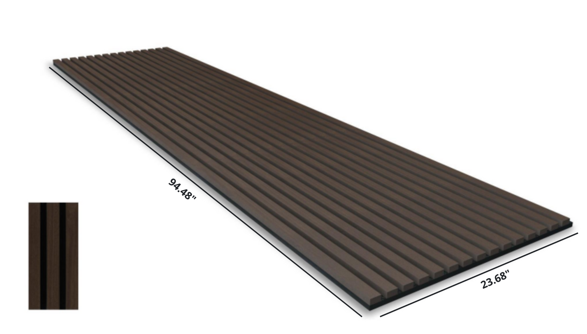 Boreal Slat Acoustic Slat Panels - Black Walnut