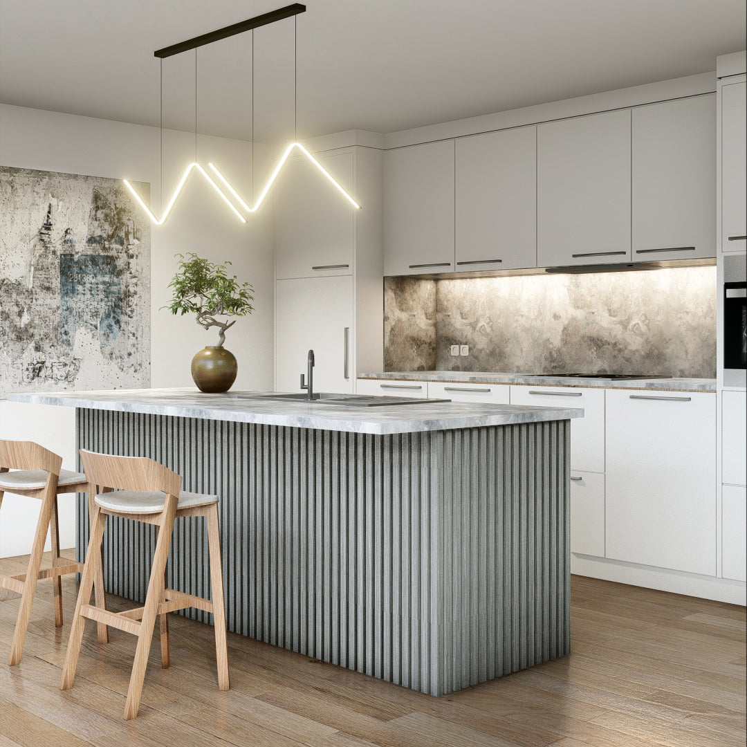 Boreal Slat Acoustic Slat Panels - Grey Oak