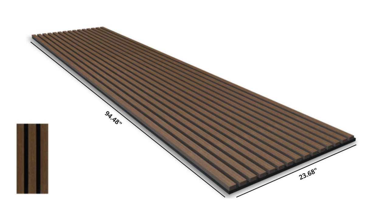 Boreal Slat Acoustic Slat Panels - Smoked Oak