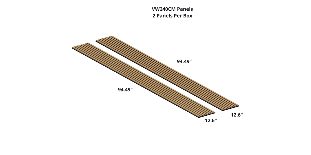 Boreal Slat Acoustic Slat Panels - Teak