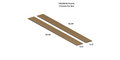 Boreal Slat Acoustic Slat Panels - Teak