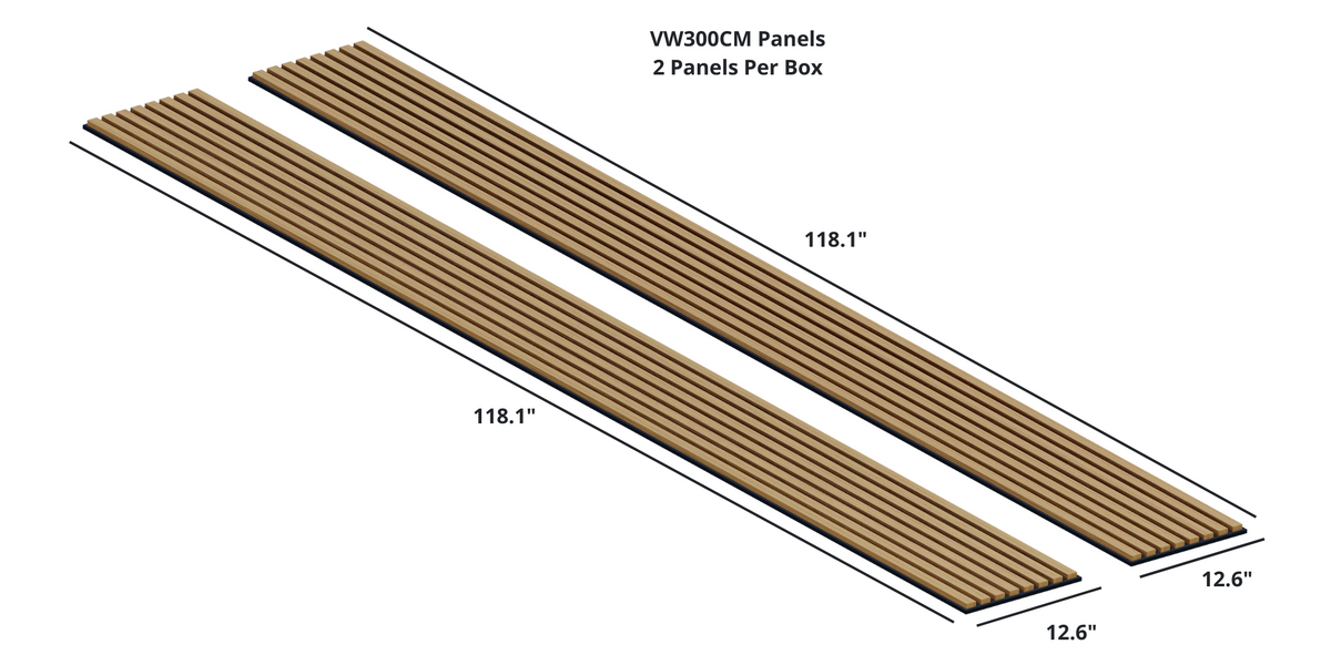 Boreal Slat Acoustic Slat Panels - Teak