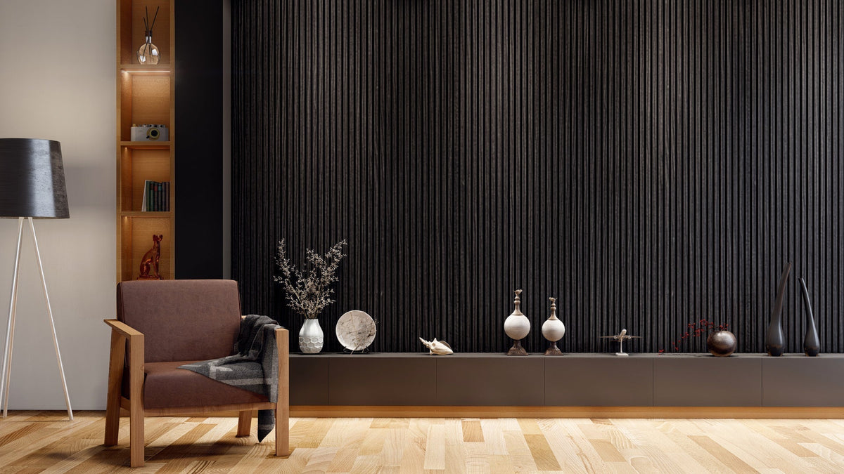 Boreal Slat Acoustic Slat Panels - Black Oak