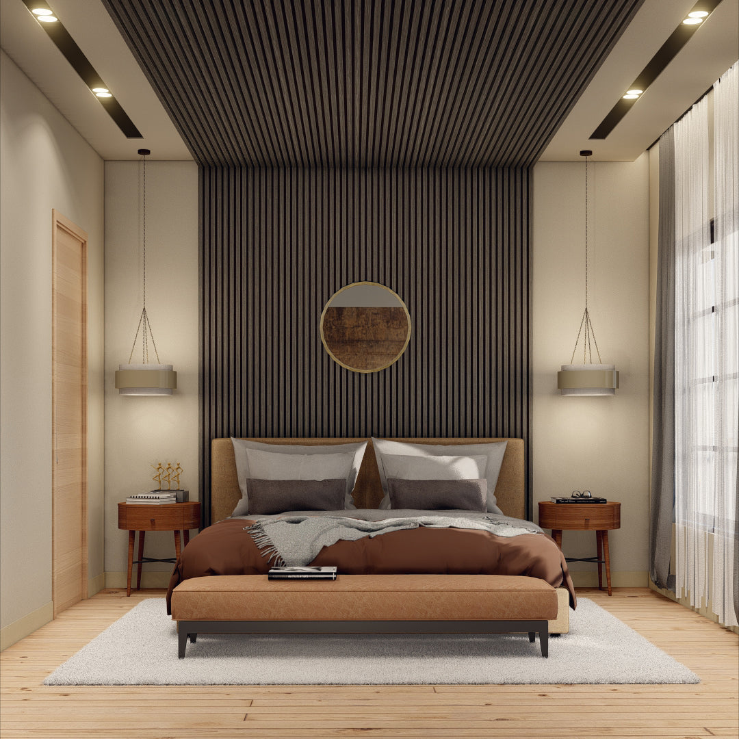 Boreal Slat Acoustic Slat Panels - Grey Oak