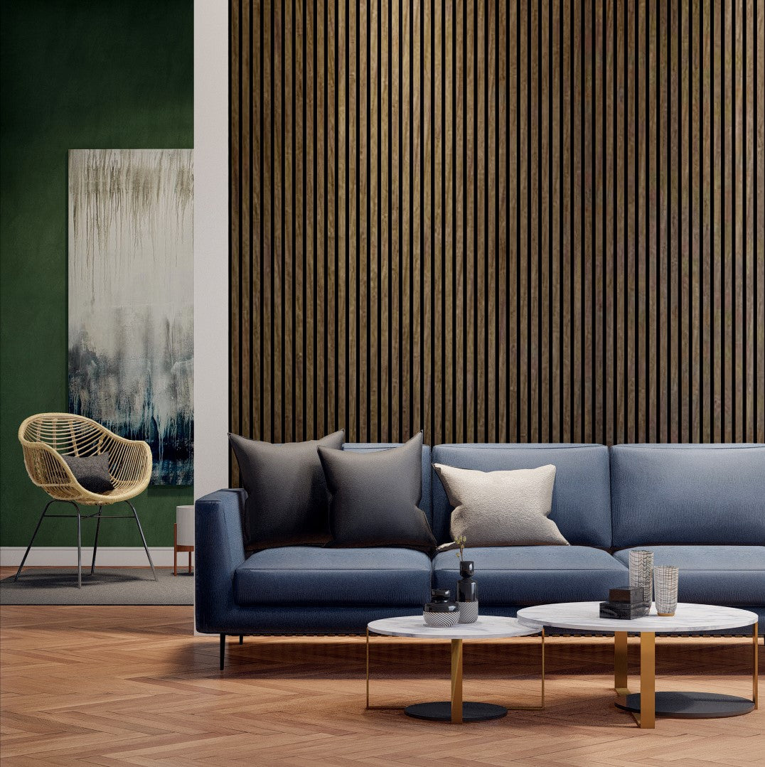 Boreal Slat Acoustic Slat Panels - Smoked Oak