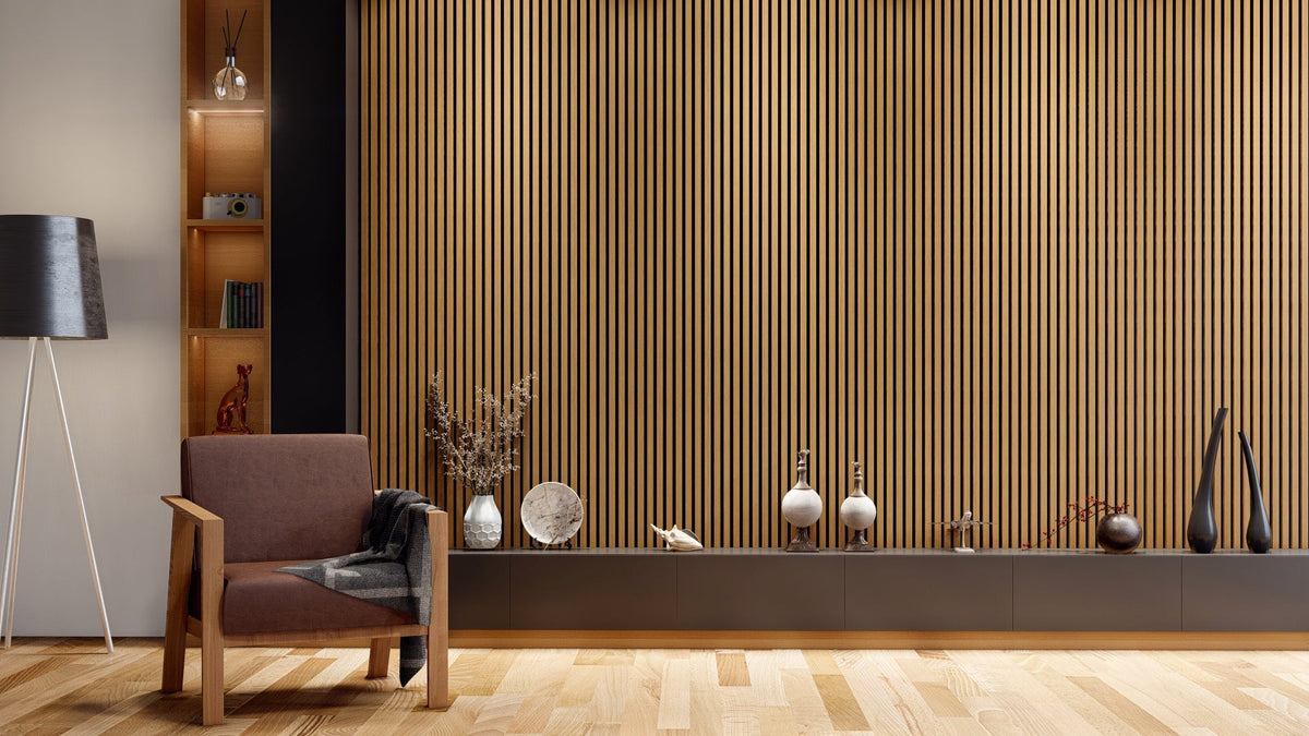 Boreal Slat Acoustic Slat Panels - Teak
