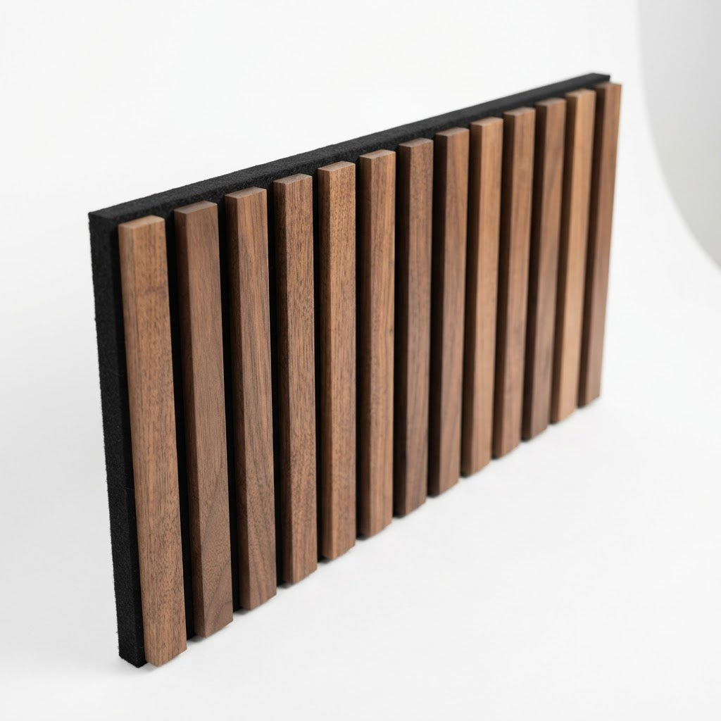 Boreal Signature Walnut Acoustic Wall Panel — 270cm × 110cm
